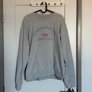 Sporty & Rich Gray Sweatshirt and Shorts Set